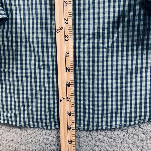 Ralph Lauren Shirt Men's Long Sleeve Button Up Cotton Plaid Green Size 3XB Big - Picture 8 of 11